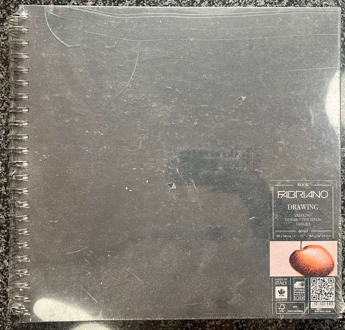 UNOPENED FABRIANO DRAWING SKETCH BOOK 30 CM X 30 CM