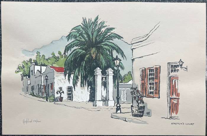SIGNED, NUMBERED! 1 x COLLECTION OF 4 PRINTS BY ARTIST HOEFSLOOT, GRAAFF-REINET