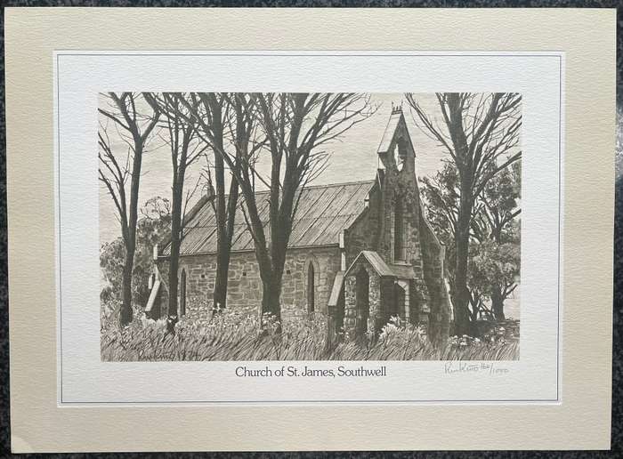 SIGNED, NUMBERED! SETTLER COUNTRY BY ROBERT WILLIAM KITTO 6 LITHOGRAPHIC DRAWINGS
