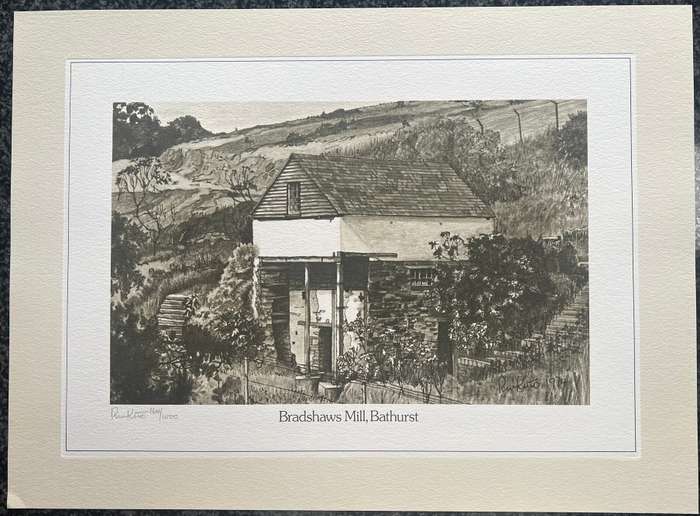 SIGNED, NUMBERED! SETTLER COUNTRY BY ROBERT WILLIAM KITTO 6 LITHOGRAPHIC DRAWINGS