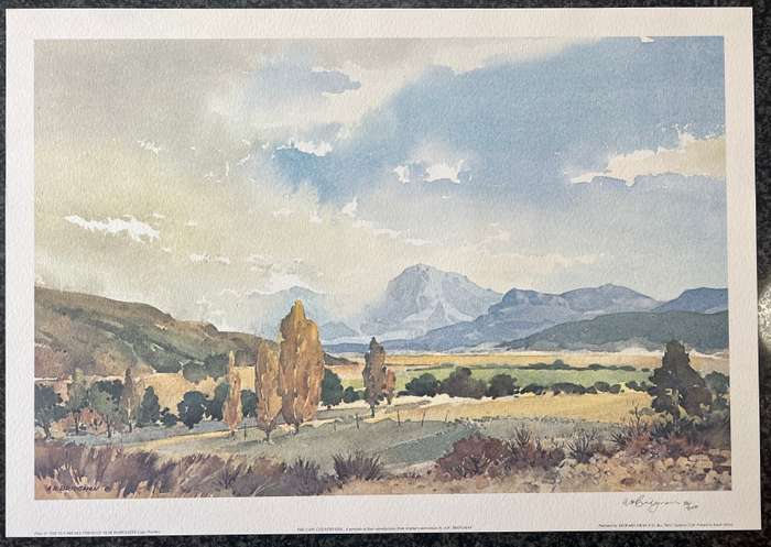 SIGNED, NUMBERED! 1 x COLLECTION OF 4 PRINTS BY A H BRIDGMAN, THE CAPE COUNTRYSIDE