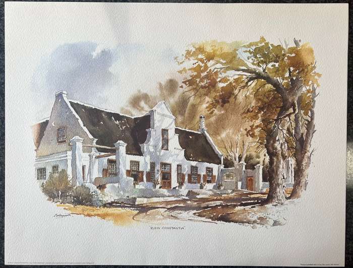 1 x COLLECTION OF 4 PRINTS "CAPE HERITAGE" BY LISTED SOUTH AFRICAN ARTIST JOHN CULLINGWORTH