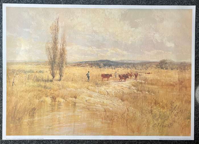 1 x COLLECTION OF 2 PRINTS "LANDSCAPES" BY LISTED SOUTH AFRICAN ARTIST CHRIS TUGWELL