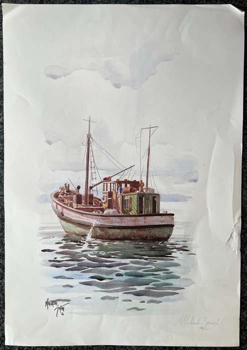 SIGNED, NUMBERED! MALACHI SMITH WATERCOLOUR PRINT