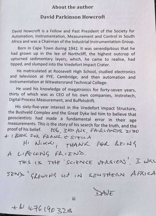 SIGNED! VREDEFORT STRUCTURES: UNCLOTHED EMPERORS BY DAVID P HOWCROFT