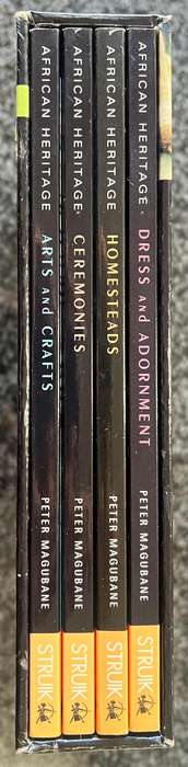 AFRICAN HERITAGE BY PETER MAGUBANE, BOX SET COMPRISING 4 TITLES MULTILINGUAL FIRST EDITION