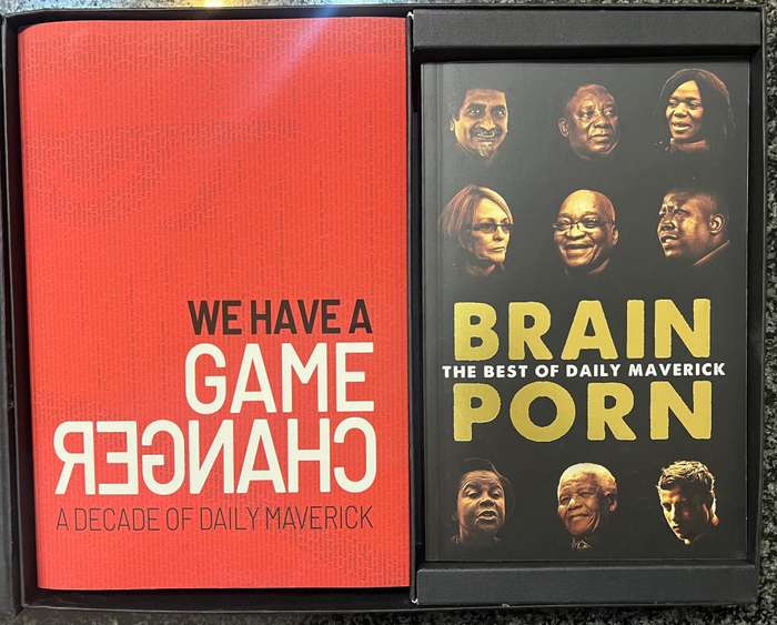 SIGNED & NUMBERED! A DECADE OF DAILY MAVERICK BOX SET: WE HAVE A GAME CHANGER & BRAIN P*RN