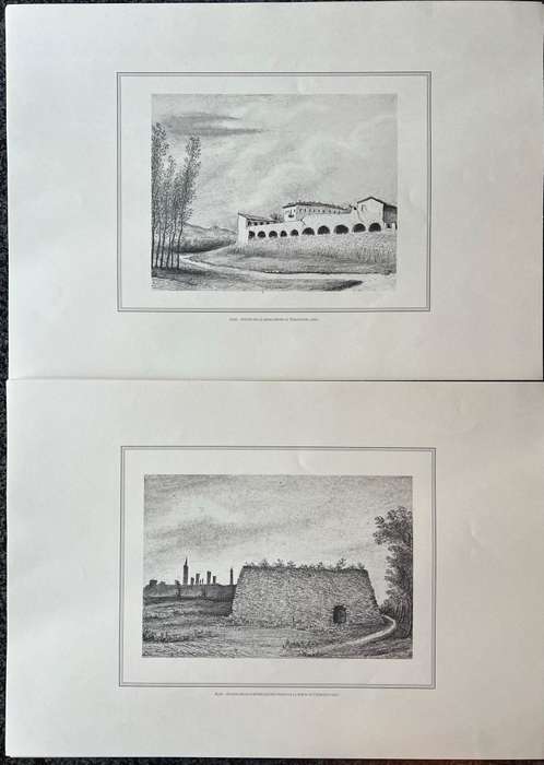 1 x COLLECTION OF 21 PRINTS BY CLEMENTE ROVERE, IL MANDAMENTO ALBA NELLA SUA PROVINCIA