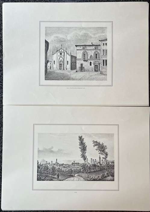 1 x COLLECTION OF 21 PRINTS BY CLEMENTE ROVERE, IL MANDAMENTO ALBA NELLA SUA PROVINCIA