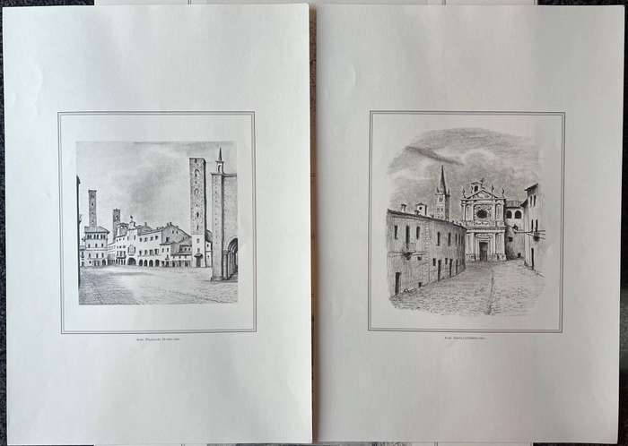 1 x COLLECTION OF 21 PRINTS BY CLEMENTE ROVERE, IL MANDAMENTO ALBA NELLA SUA PROVINCIA