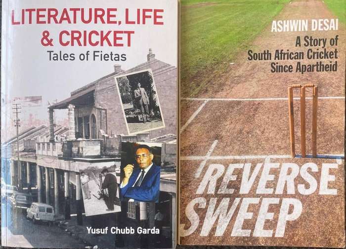SIGNED! LITERATURE, LIFE & CRICKET BY YUSUF CHUBB GARDA & REVERSE SWEEP BY ASHWIN DESAI