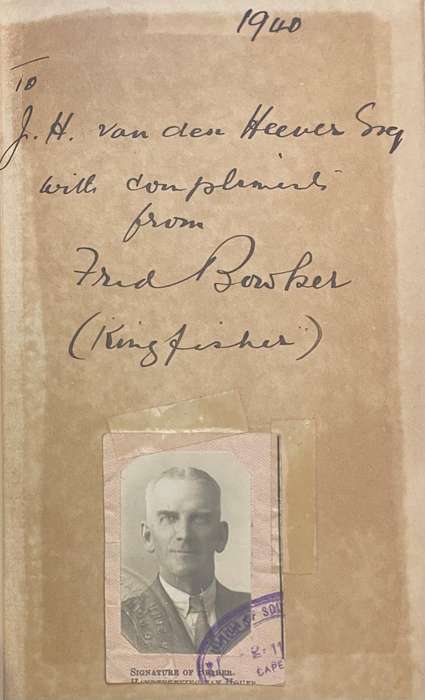 SIGNED! "TROUT FLIES BY KINGFISHER" & "A TROUT FISHER IN SOUTH AFRICA BY KINGFISHER" AKA FRED BOWKER