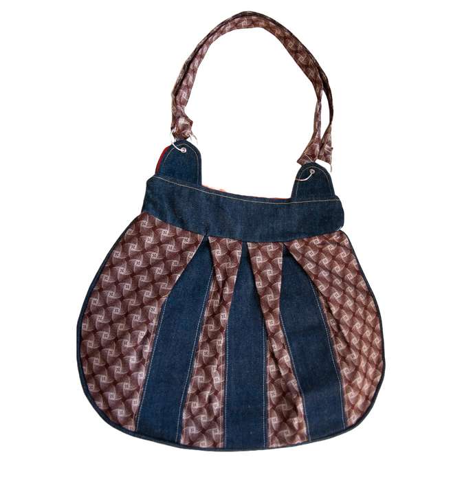 Combo Big Shweshwe bag with free wallet combo, Hand Made, Boho bag / Messenger
