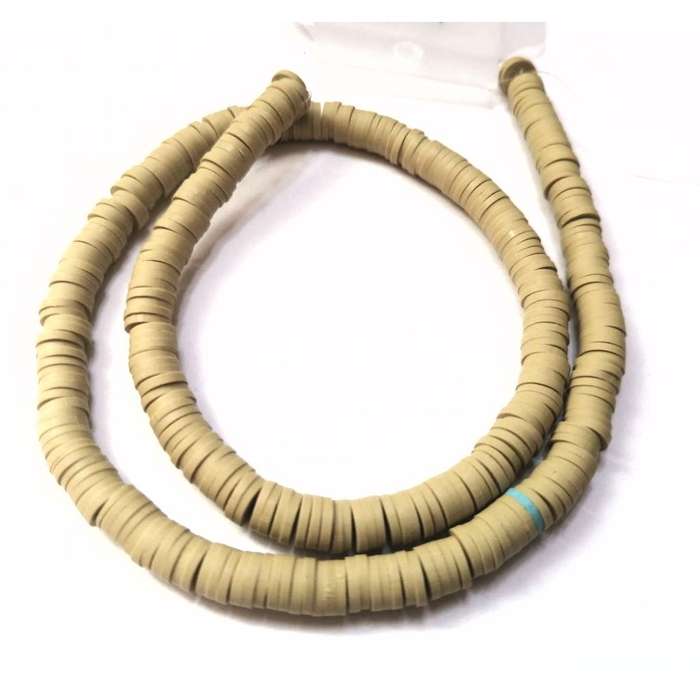 Beads / FIMO - Polymer Clay Beads - +/-350pcs - 6x1mm discs / Beads for crafting