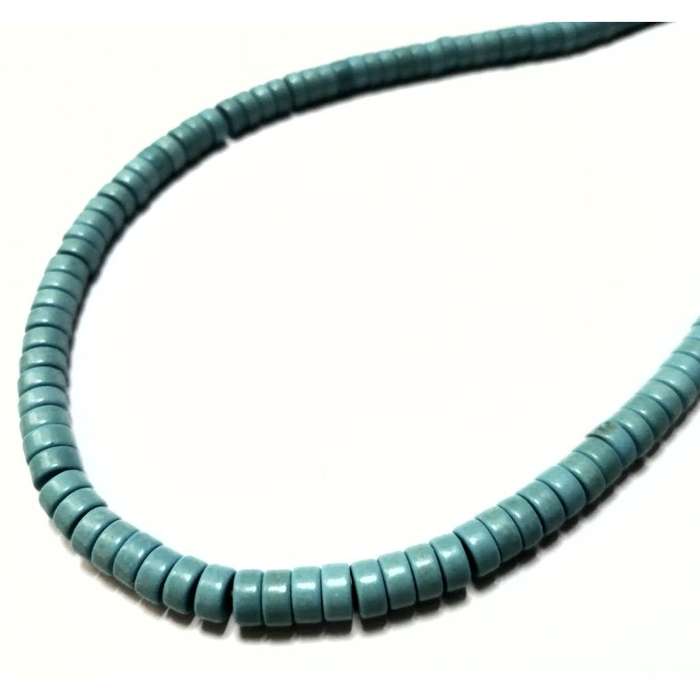 Beads / Howlite  - Stone Beads - 6x2mm disc-+/-130pcs strand / Beads for crafting