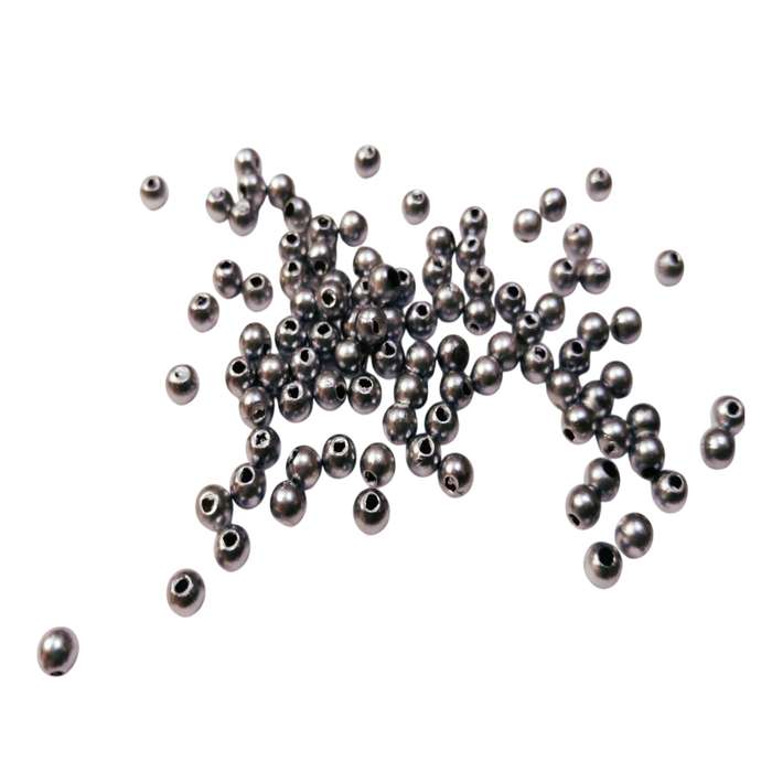 Beads / Acrylic Beads - 3mm -  500 pcs - steel grey - Beads for jewellery crafting