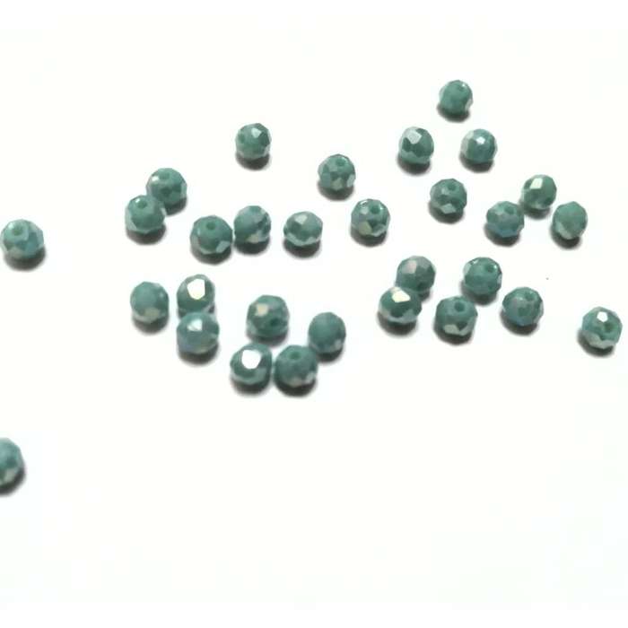 Beads / Crystal Beads -4mm- shiny turquoise blue -30pcs   / Beads for crafting