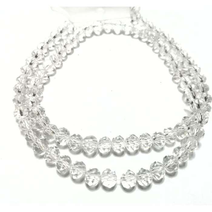 Beads / Crystal Beads - 6mm -color less- String+/-95pcs / Beads for crafting