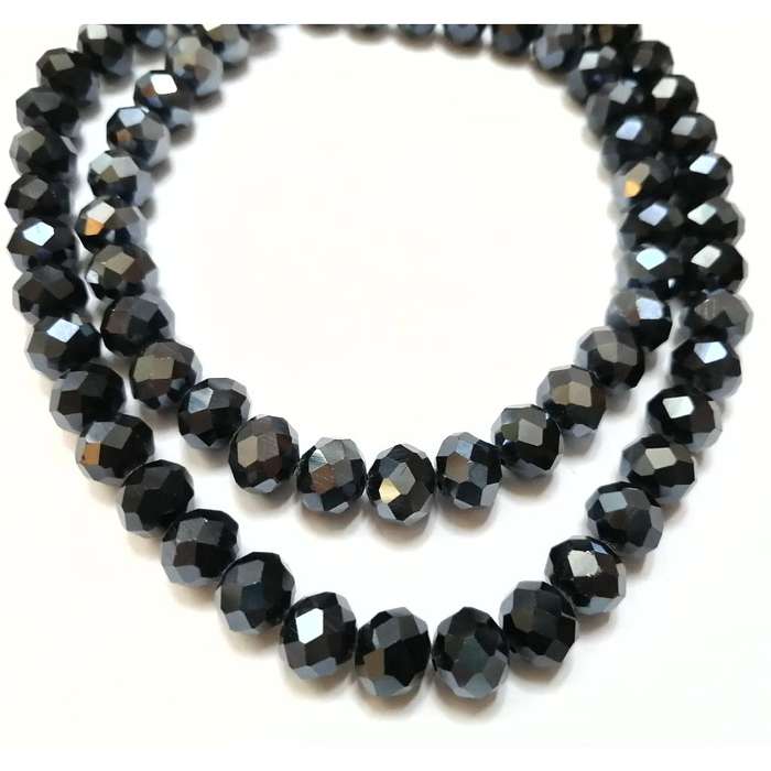 Beads / Crystal Beads - 10mm -shiny dark blue - +/-72pcs  string / Beads for crafting