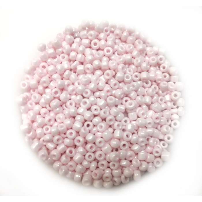 Beads / Glass  Seed Beads - 500pcs  - 3mm Size 8 -  baby pink / Beads for crafting