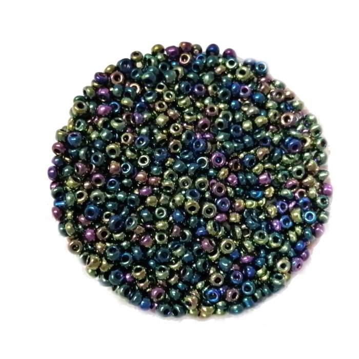 Beads / Glass  Seed Beads +/-3100pcs  - 3mm- size 8- rainbow -100g / Beads for crafting