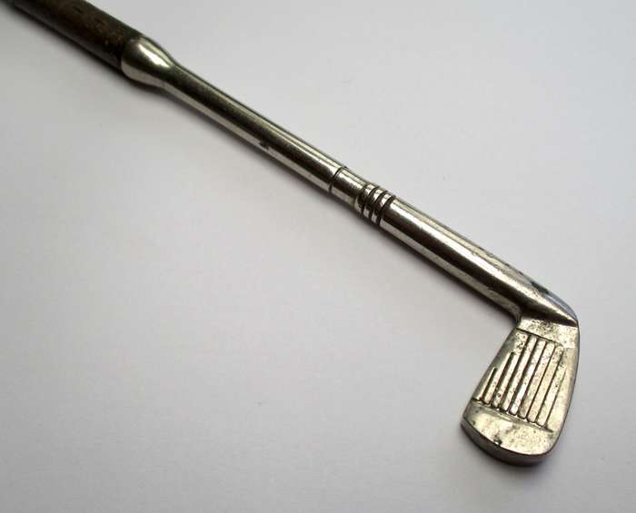 Vintage Bottle Opener - Golf Club - Steel & brass - marked - Foreign