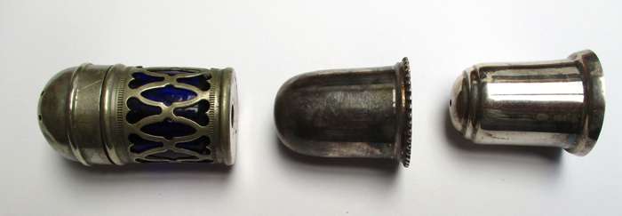 Antique / vintage lot - salt shakers - EPNS