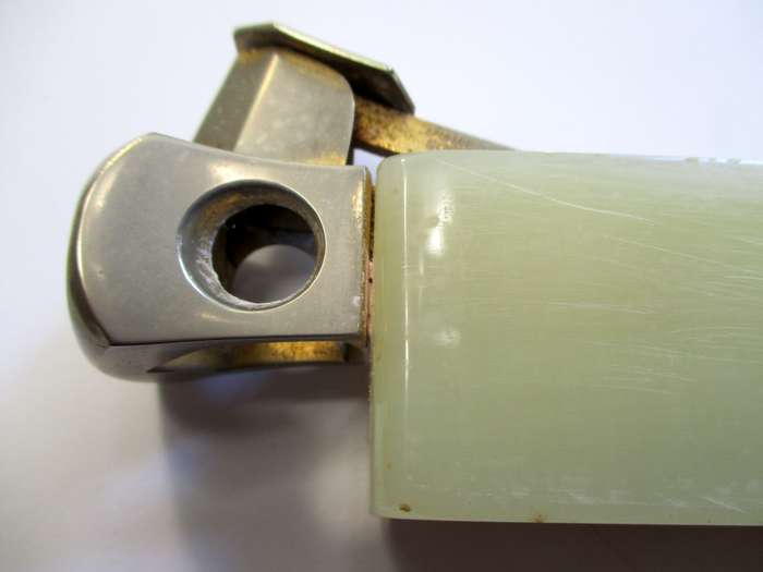 Vintage Cigar Cutter - Made in Solingen, Germany by Vonatus - Marble handle