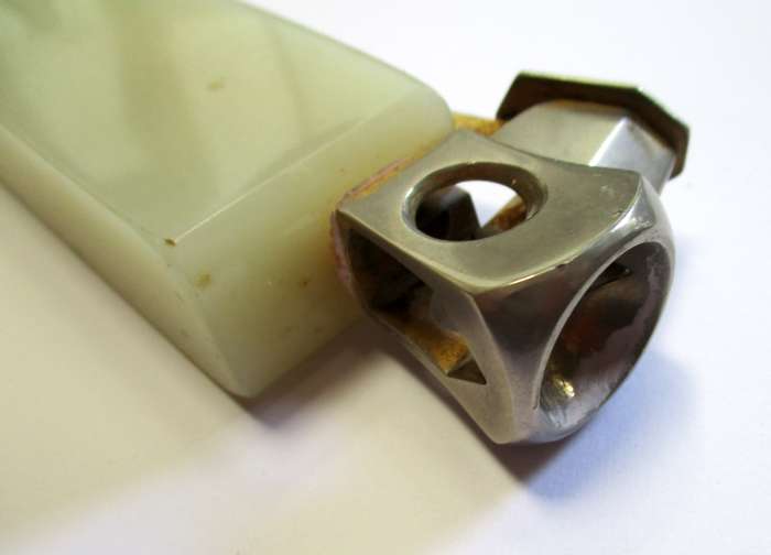 Vintage Cigar Cutter - Made in Solingen, Germany by Vonatus - Marble handle