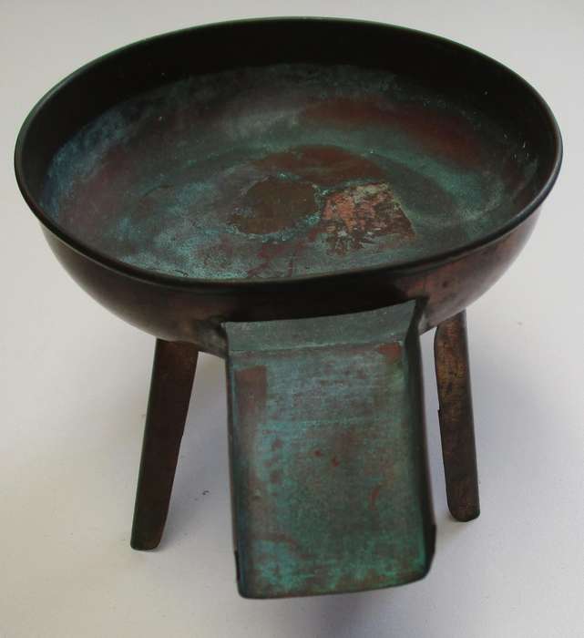 Antique / vintage copper melting pot ? Butter / lard ?