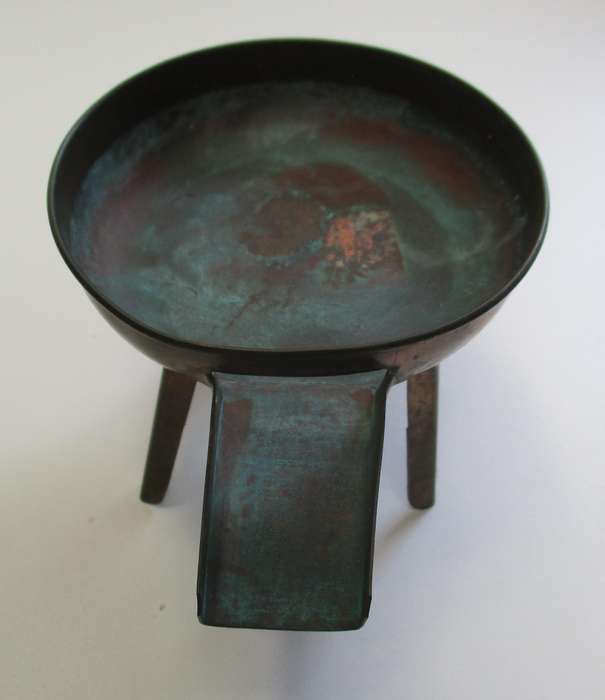 Antique / vintage copper melting pot ? Butter / lard ?