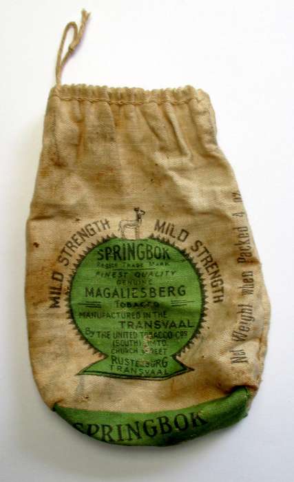 Vintage Springbok Magaliesberg Tobacco Bag, Rustenburg, Transvaal