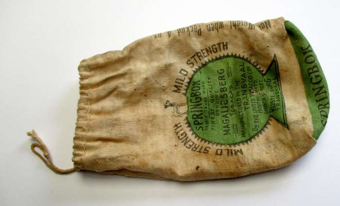 Vintage Springbok Magaliesberg Tobacco Bag, Rustenburg, Transvaal