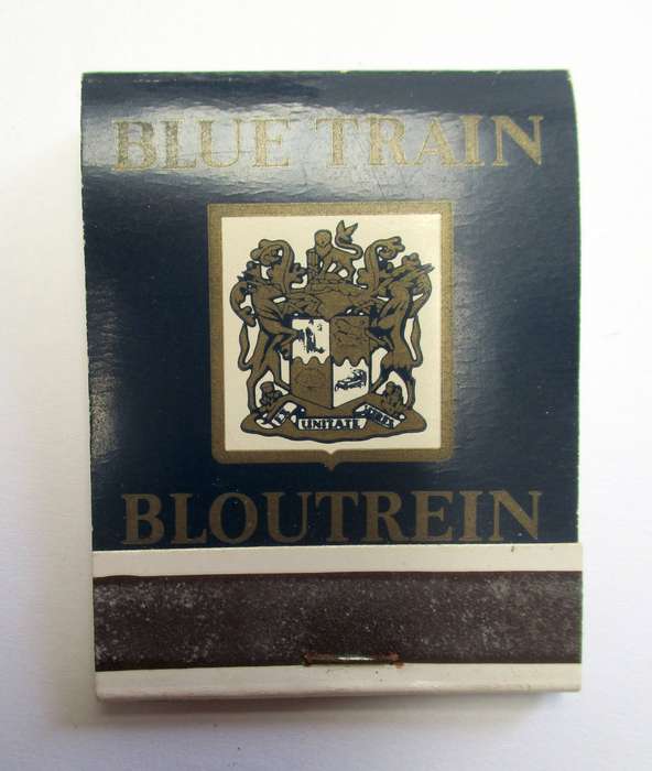 Vintage Blue Train Matchbook - SA Railways matches - unused