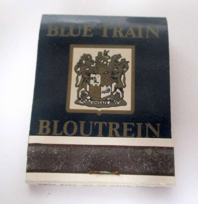 Vintage Blue Train Matchbook - SA Railways matches - unused