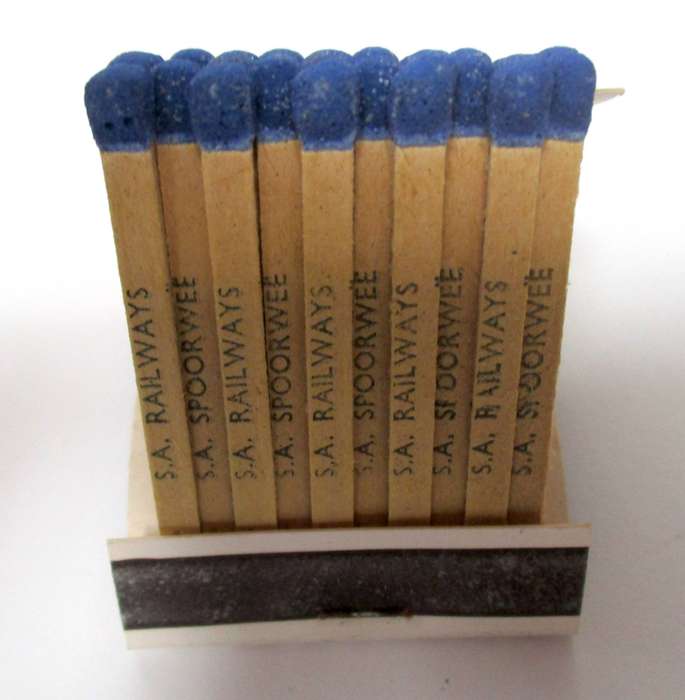 Vintage Blue Train Matchbook - SA Railways matches - unused