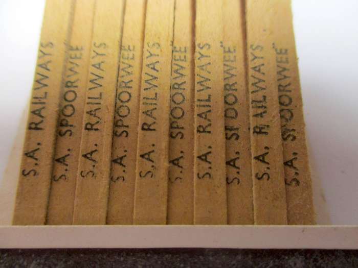 Vintage Blue Train Matchbook - SA Railways matches - unused