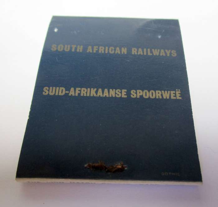 Vintage Blue Train Matchbook - SA Railways matches - unused