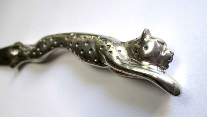 Diana Carmichael Cheetah Letter opener in original box - good condition.