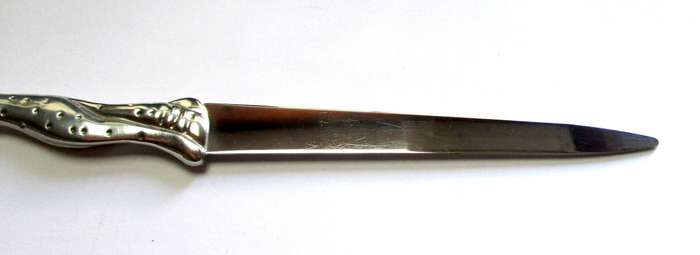 Diana Carmichael Cheetah Letter opener in original box - good condition.