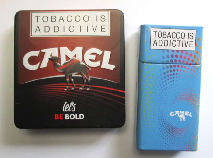 Camel Cigarette Tins x2