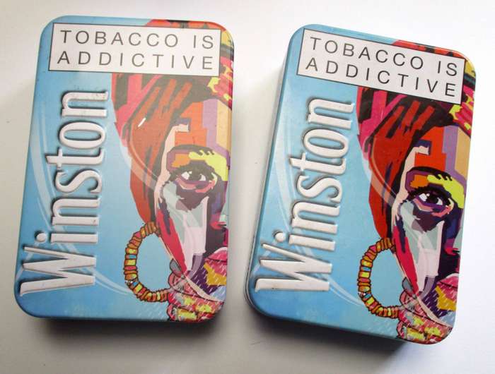 Winston Cigarette Tin x 2