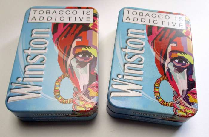Winston Cigarette Tin x 2