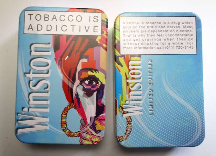 Winston Cigarette Tin x 2