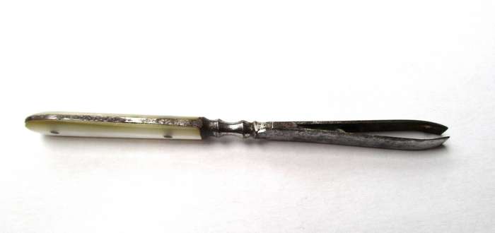 Antique / vintage mother of pearl grooming tweezers