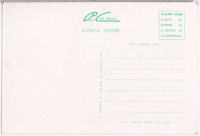Vintage post card - The Beach & Great Southern Hotel, Bendoran, Co. Donegal, Ireland