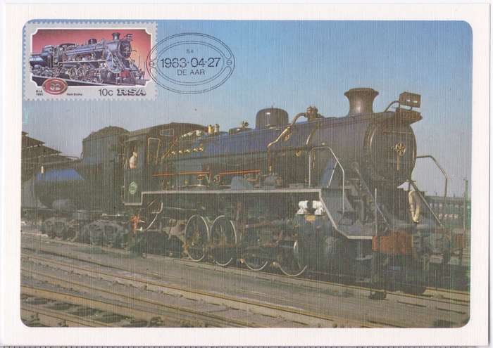 Post Card - RSA - De Aar - Steam Locomotives - 1983
