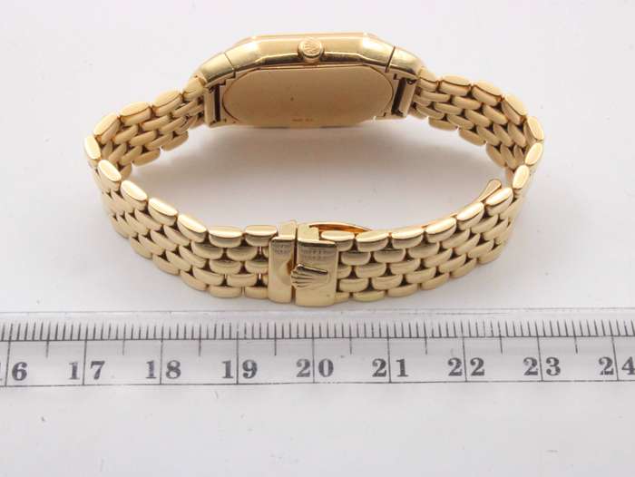 LADIES 18K GOLD ROLEX CELLINI WATCH