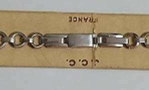Vintage ANNECY (new, old stock) chromium ladies wristwatch strap