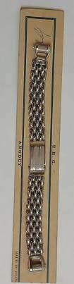 Vintage ANNECY(new, old stock) metal wristwatch strap